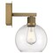Access Lighting Port Nine Burgundy, Burgundy LED Wall Sconce, Antique Brushed Brass Finish, Clear Glass 63145LEDDLP-ABB/CLR - alternate 4